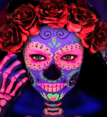 e-carnavalskleding-SYK Aqua schmink neon roze