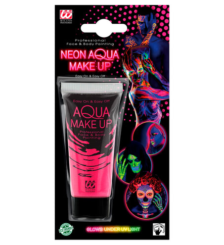 e-carnavalskleding-SYK Aqua schmink neon roze
