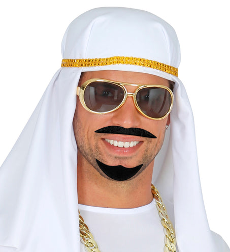 e-carnavalskleding-SYK Arabische sjeik snor en sik