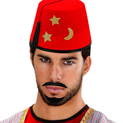 e-carnavalskleding-SYK Arabische sjeik snor en sik