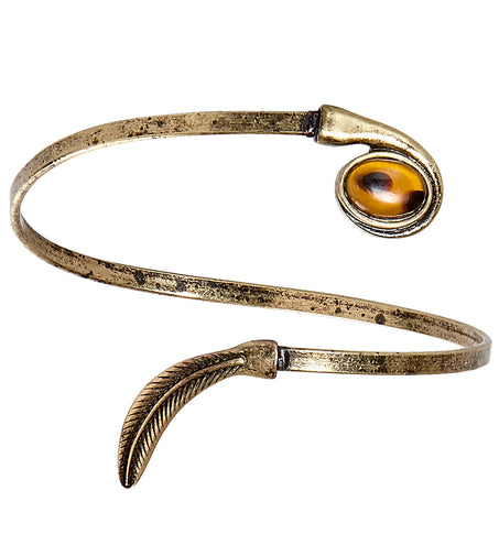 e-carnavalskleding-SYK Armband Antiek Goud Met Steen