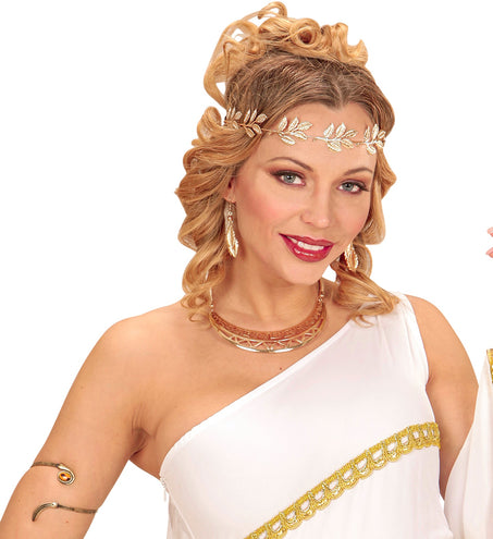 e-carnavalskleding-SYK Armband Antiek Goud Met Steen