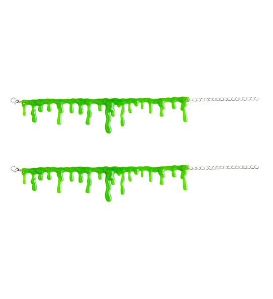e-carnavalskleding-SYK Armband groen slijm druppels