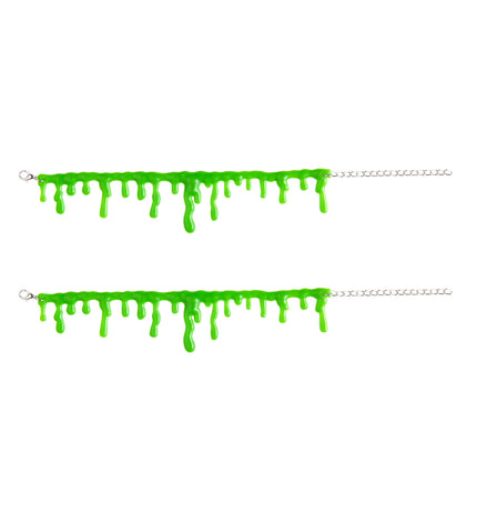 e-carnavalskleding-SYK Armband groen slijm druppels