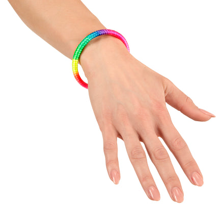 e-carnavalskleding-SYK Armbandje met neon kleuren