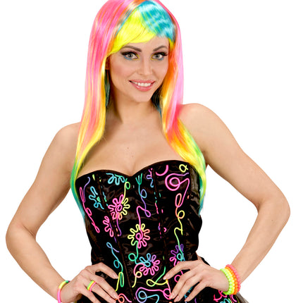 e-carnavalskleding-SYK Armbandje met neon kleuren