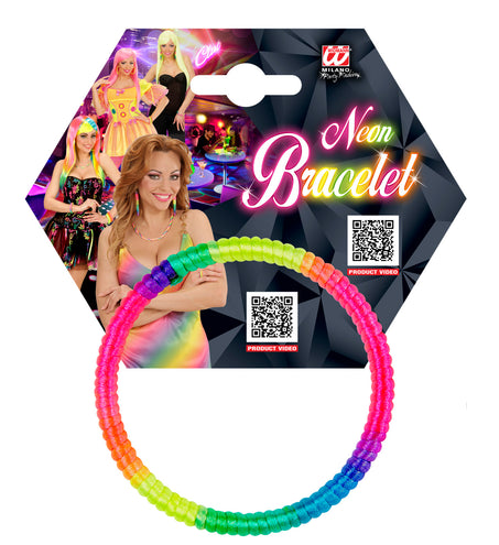 e-carnavalskleding-SYK Armbandje met neon kleuren