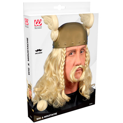 e-carnavalskleding-SYK Asterix pruik Viking