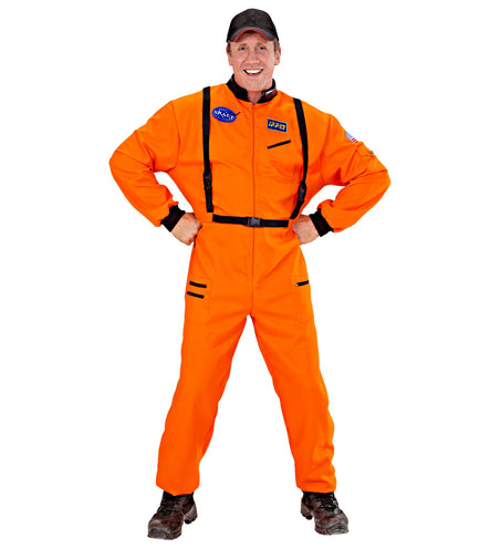 e-carnavalskleding-SYK Astronauten kostuum oranje