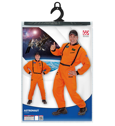 e-carnavalskleding-SYK Astronauten kostuum oranje