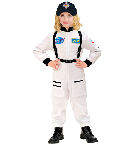 e-carnavalskleding-SYK Astronauten kostuum wit kind