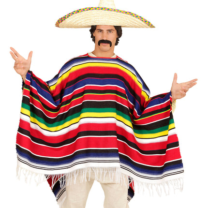 e-carnavalskleding-SYK Authentieke Mexicaanse poncho's