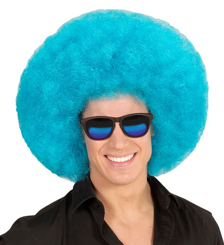 e-carnavalskleding-SYK Azuur Blauwe grote Afropruik