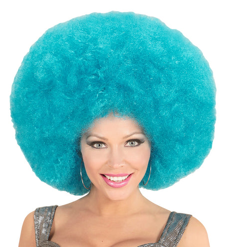e-carnavalskleding-SYK Azuur Blauwe grote Afropruik