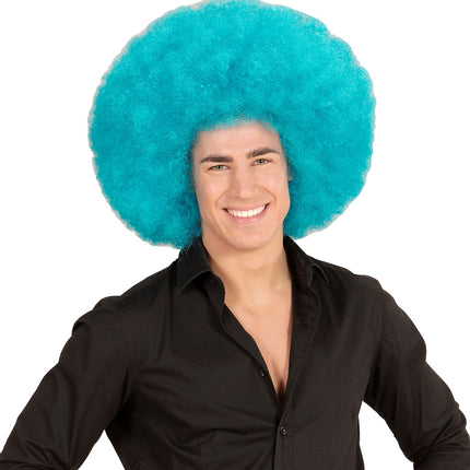 e-carnavalskleding-SYK Azuur Blauwe grote Afropruik