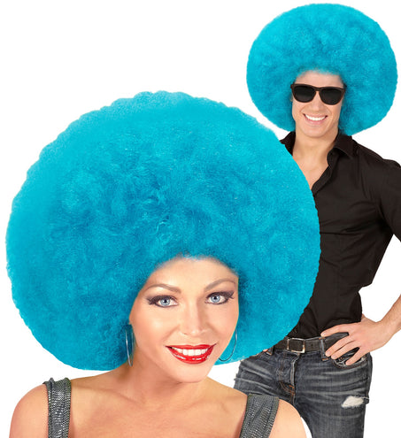 e-carnavalskleding-SYK Azuur Blauwe grote Afropruik