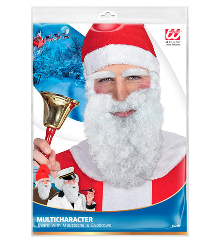 e-carnavalskleding-SYK Baard kerstman met snor goedkoop