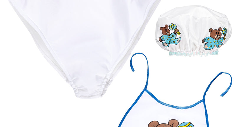 e-carnavalskleding-SYK Babyset blauw met beertje