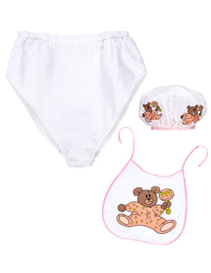 e-carnavalskleding-SYK Babyset roze met beertje