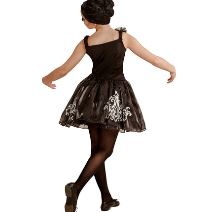 e-carnavalskleding-SYK Ballerina jurk met schedels