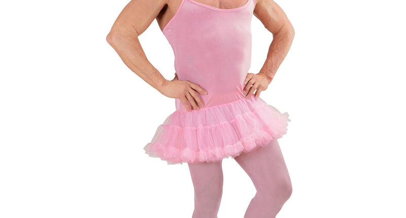 e-carnavalskleding-SYK Ballerina pak heren roze
