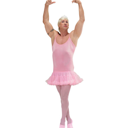 e-carnavalskleding-SYK Ballerina pak heren roze