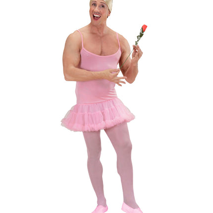 e-carnavalskleding-SYK Ballerina pak heren roze