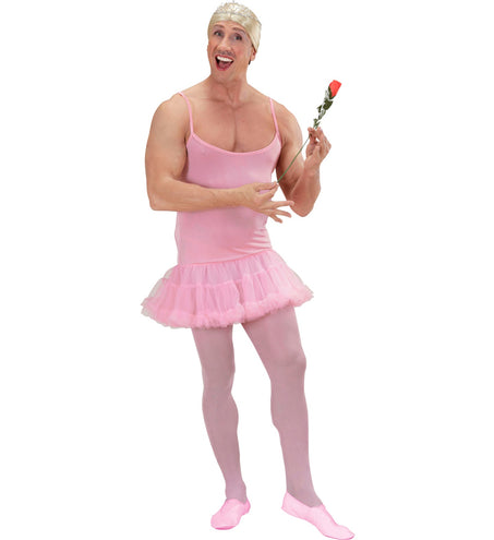 e-carnavalskleding-SYK Ballerina pak heren roze
