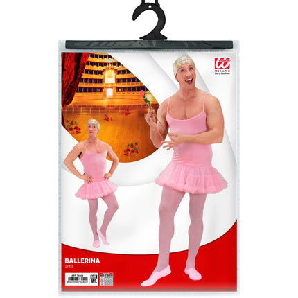 e-carnavalskleding-SYK Ballerina pak heren roze
