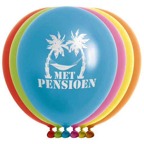 e-carnavalskleding-SYK Ballonnen met pensioen 12 stuks