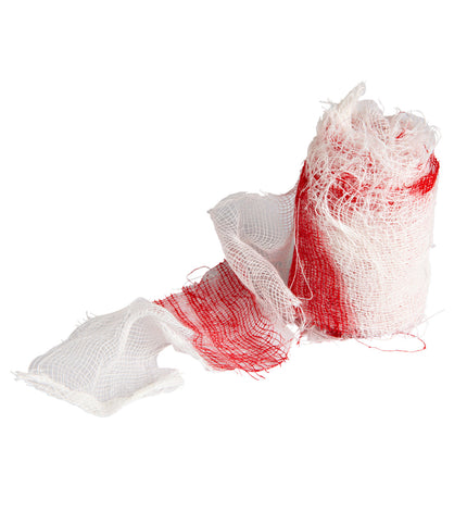 e-carnavalskleding-SYK Bandage met bloed 6.8 mtr