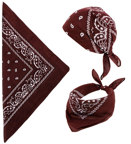 e-carnavalskleding-SYK Bandana bruin 55X55
