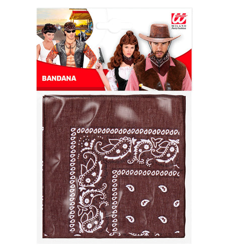 e-carnavalskleding-SYK Bandana bruin 55X55