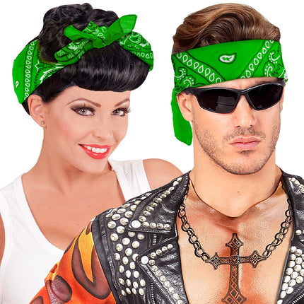 e-carnavalskleding-SYK Bandana groen