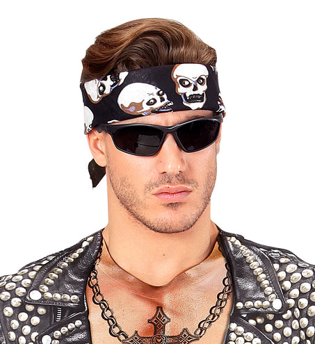 e-carnavalskleding-SYK Bandana piraat schedel zakdoek