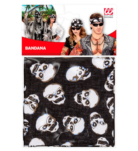 e-carnavalskleding-SYK Bandana piraat schedel zakdoek