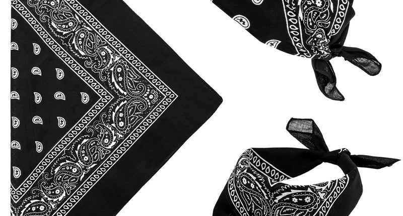e-carnavalskleding-SYK Bandana zwart 55X55