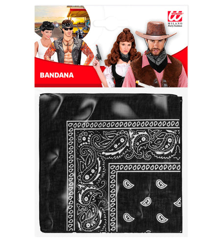 e-carnavalskleding-SYK Bandana zwart 55X55
