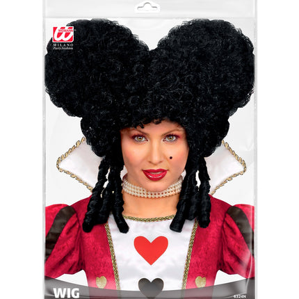 e-carnavalskleding-SYK Barok pruik zwart