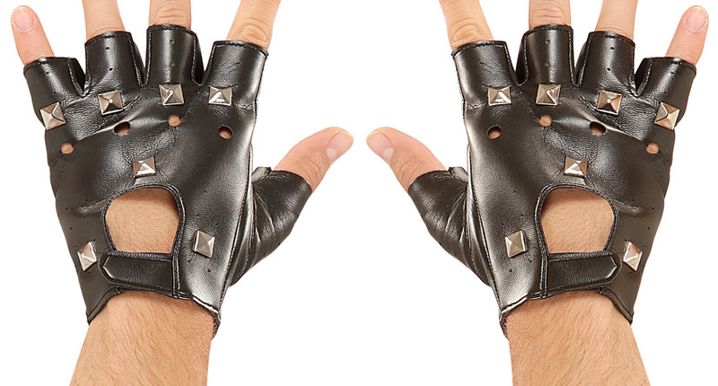 e-carnavalskleding-SYK Biker handschoenen / Rocker handschoenen punk