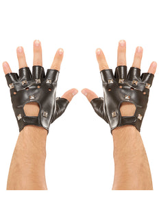 e-carnavalskleding-SYK Biker handschoenen / Rocker handschoenen punk