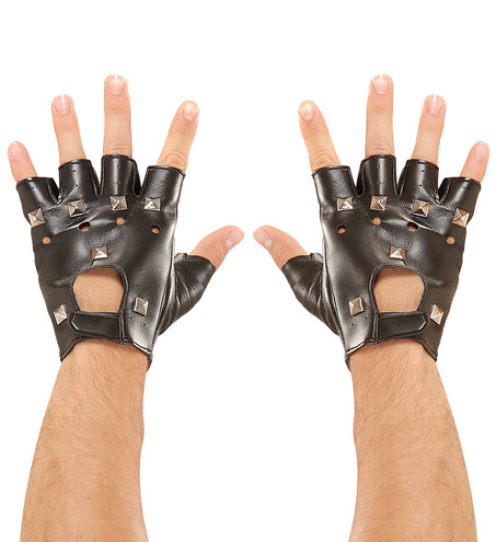 e-carnavalskleding-SYK Biker handschoenen / Rocker handschoenen punk