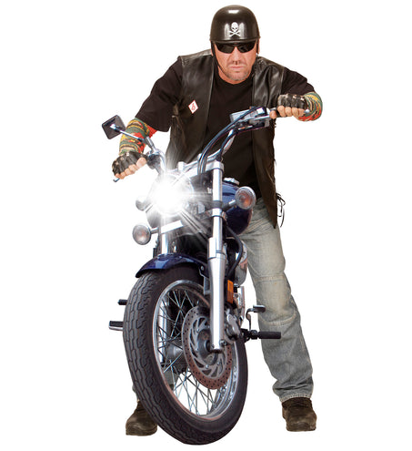 e-carnavalskleding-SYK Biker handschoenen / Rocker handschoenen punk