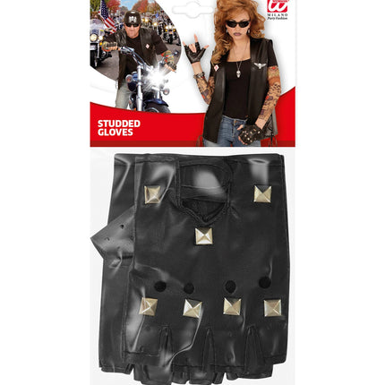 e-carnavalskleding-SYK Biker handschoenen / Rocker handschoenen punk