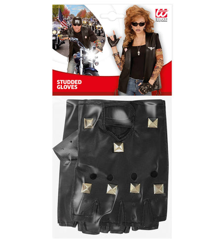 e-carnavalskleding-SYK Biker handschoenen / Rocker handschoenen punk