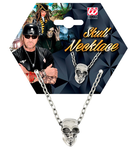 e-carnavalskleding-SYK Biker ketting / Rocker ketting schedel