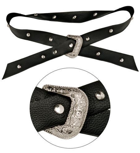 e-carnavalskleding-SYK Biker riem / rocker punker riem