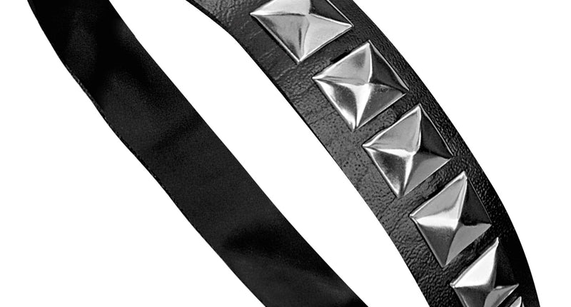e-carnavalskleding-SYK Biker / rocker punk choker met spijkers