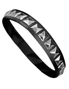 e-carnavalskleding-SYK Biker / rocker punk choker met spijkers