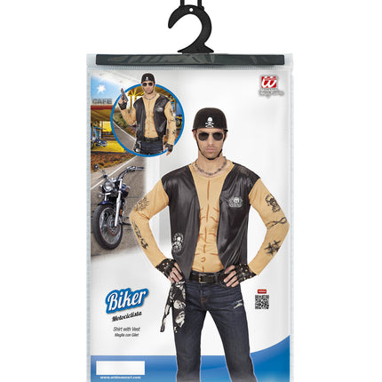 e-carnavalskleding-SYK Biker vesten voor party's